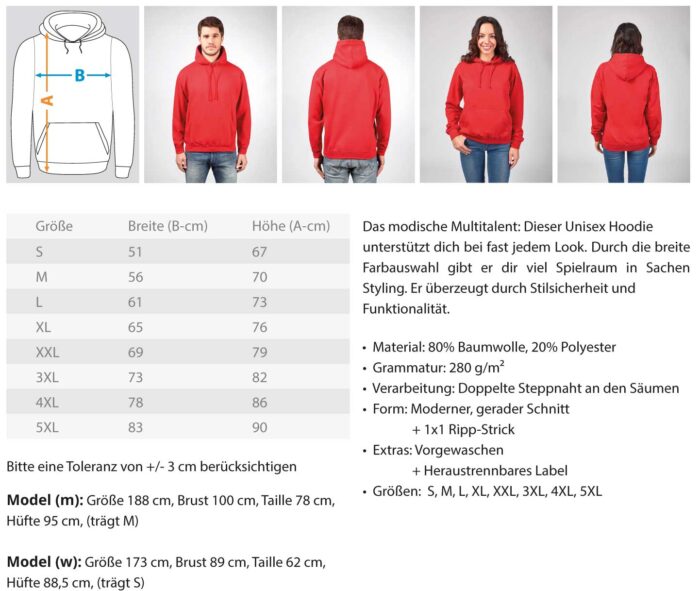 Ich bin nicht tollpatschig  - Unisex Kapuzenpullover Hoodie – Bild 10