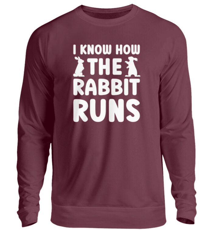I know how the rabbit runs - Unisex Pullover-839