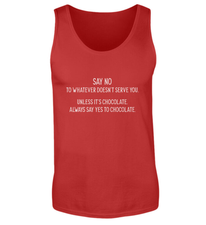 Say no to whatever doesnt serve you - Herren Tanktop-4