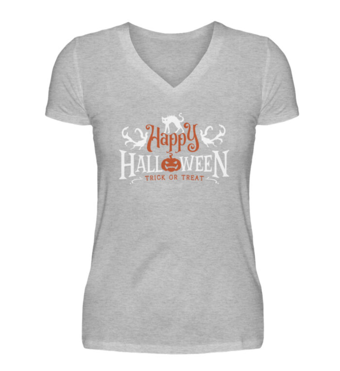 Happy Halloween - Trick Or Treat - V-Neck Damenshirt-17